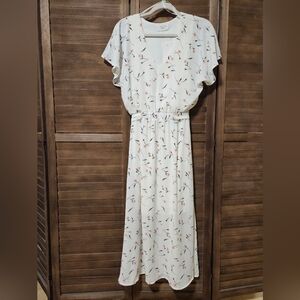 Adorable Floral White Dress